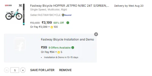Image of Fastway Hopper JetPro 24T Road Cycle