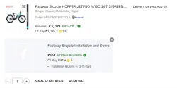 Fastway Hopper JetPro 24T Road Cycle