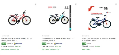Image of Fastway Hopper JetPro 26T Road Cycl upto @64% Off