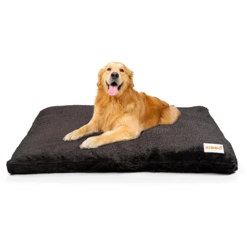 Image of Faux Fur Winter Flat Bed for Dogs & Cats | Detachable Cover & Anti-Skid Base with Soft Faux Fabric, Spacious & Versatile