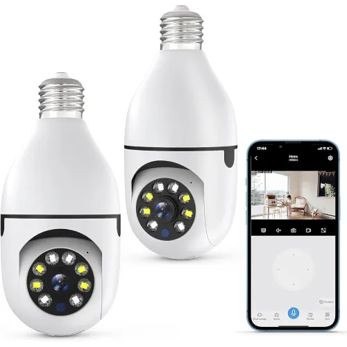 Image of FAVONE Upgraded 1080 Full hd WiFi ptz Bulb Camera