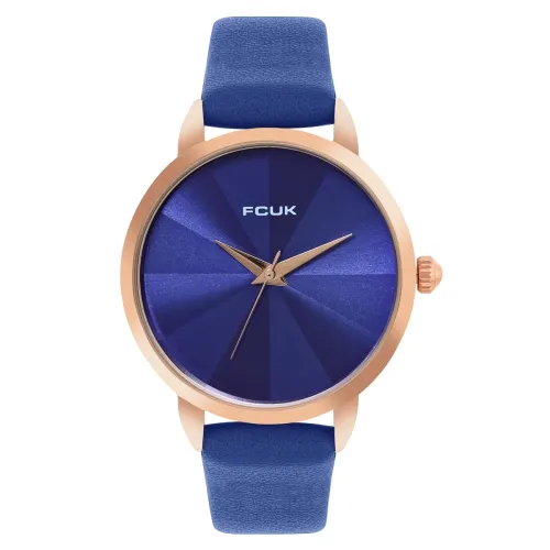 Image of FCUK Analog Blue Dial Women's Watch-FK00037A