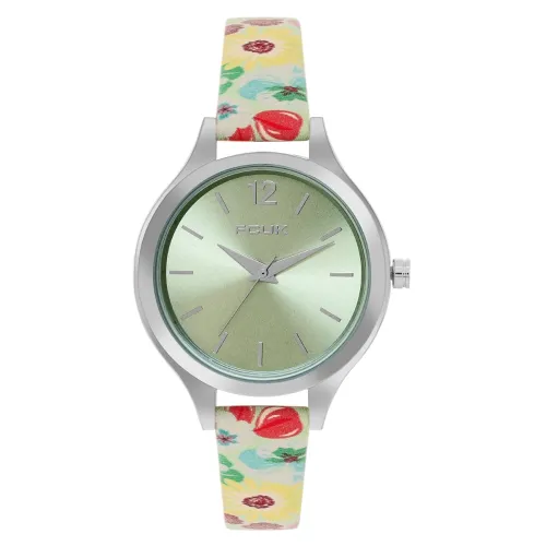 Image of FCUK Analog Green Dial Women's Watch-FK00032B