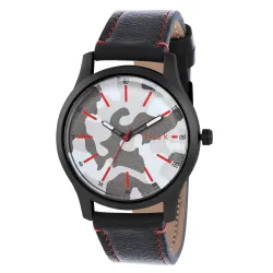FCUK Analog Mens Leather Watch