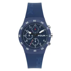 FCUK BEAT FW25 Unisex Analog Watch with Blue Case & Matt Blue Dial - FC184U