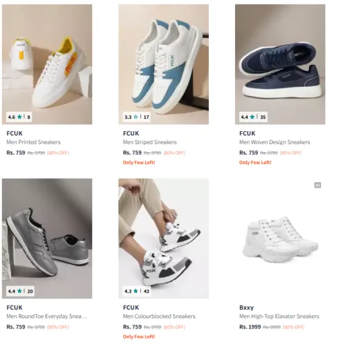 Image of Fcuk Casual Shoe's @ Flat 80% Discount