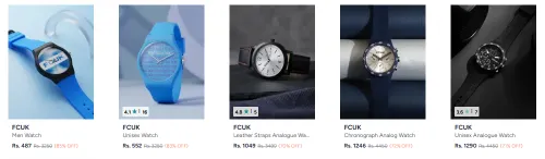 Image of FCUK Men Watch Minimum 80% Discount