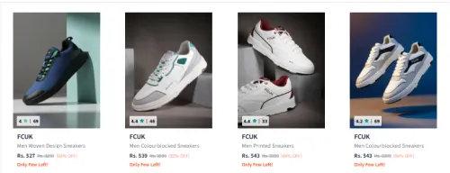 Image of Fcuk Men's Casual Shoes starting @ ₹527
