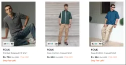 Fcuk Mens Clothing up to 75% Discount