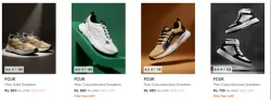 Fcuk Mens Sneakers at minimum 82% Discount