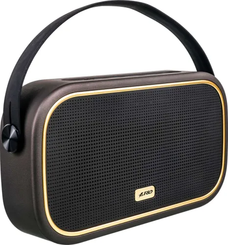 Image of F&D W18 Portable 10 W Bluetooth Speaker (Brown, Gold, Black, Stereo Channel)