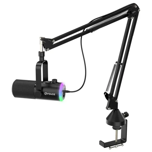 Image of FDUCE D30+ Gaming Mic – XLR/USB, RGB, Boom Arm