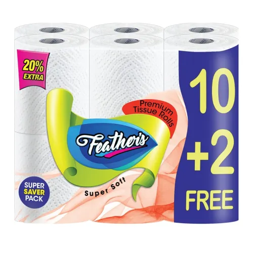 Image of Feather's 2 Ply Toilet Tissue Roll