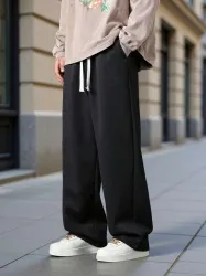 FEDELTA Relaxed Men Black Trousers