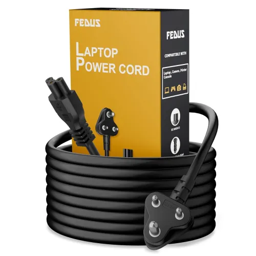 Image of FEDUS 1M 3-Pin AC Laptop Power Cord