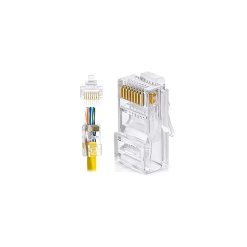 Image of FEDUS 200 Pcs RJ45 Cat6 Pass Through Connectors