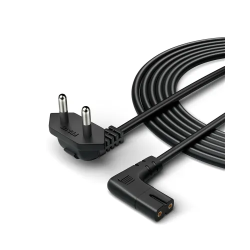 Image of FEDUS 3M 2-Pin L-Shape Power Cord – Universal, Black
