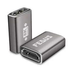 FEDUS Eikon 8K HDMI Coupler Female to Female Adapter Jointer, HDMI Cable 2.1 Extender Connector (8K@60Hz, 4K@120Hz) Aluminum Body for PS5, Xbox, PC, TV Stick, Roku, Monitor - High-Speed 48Gb...