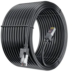 FEDUS High‑Speed Cat6 RJ45 Ethernet Patch Cable 3 m (Gigabit UTP, Black)