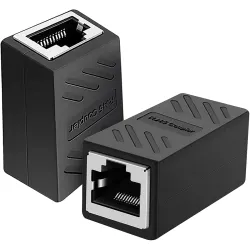 FEDUS Pack -5, RJ45 Coupler Ethernet Coupler Cat7, Cat6 Cat5e RJ45 8P8C Inline lan Coupler Ethernet Extender Adapter Adsl Extension Jointer Extending the Ethernet Cables Female to Female Con...