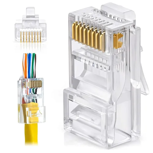 Image of FEDUS RJ45 Cat6 Pass-Through Connector Ends, Po30
