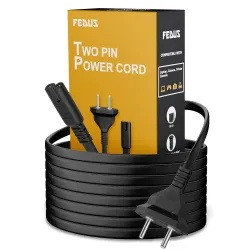 FEDUS Universal 2-Pin Power Cable 4ft