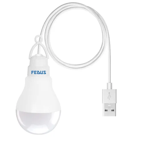 Image of FEDUS USB Bulb for Power Bank - Portable LED Light for Mobile Lamp, Mini Night Light for Power Bank
