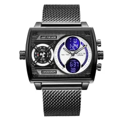 FEICE Digital LED Analog Quartz Wristwatch for Men