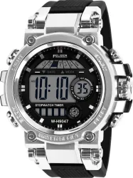 Felizer 9047 SilverBlack Digital Watch Men