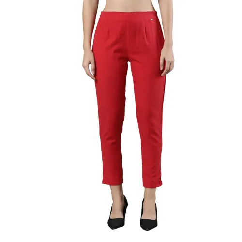 Image of Femmora Comfortable Fit Solid Straight Pant