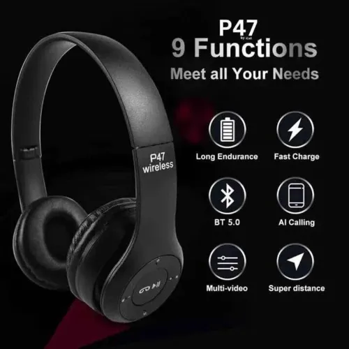 Image of FERONS Wireless Deep Bass Stereo Calling Headphone