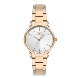 Ferro Analog Silver Dial Womens Watch