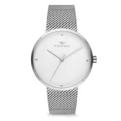 Ferro Aversa Analog White Dial Womens Watch