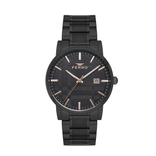 Image of Ferro Lucca Analog Round Dial Men's Watch with Bracelet Strap