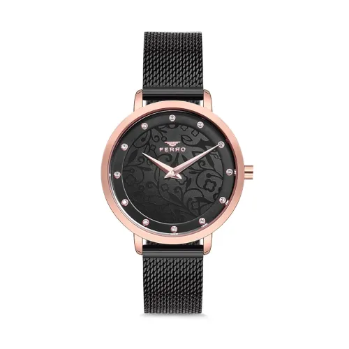 Image of Ferro Lucca Analog Black Dial Women's Watch