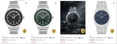 Image of Ferro Men's Wrist Watches at minimum 80% Discount