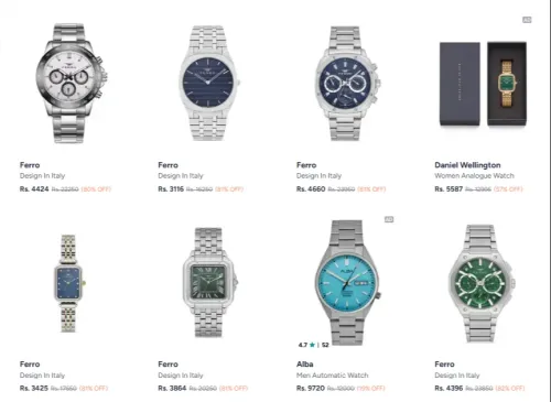 Image of Ferro Analog Watches up to 80% Discount