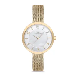Ferro Pisa Analog White Round Dial Womens Watch