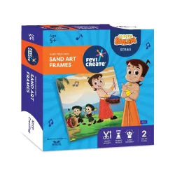 Fevicreate Chhota Bheem Chhutki Sand Kit | All-in-one DIY Craft Kit | Make 2 picture frames with Sand Packets | Birthday Gift | Screen-Free Learning | By Fevicol | Best Gift for Boys & Girls...