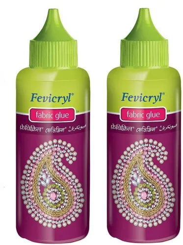 Image of Fevicryl No Stich Fabric Glue set of 2 Adhesive  (80 ml)