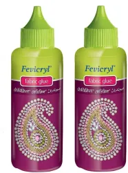 Fevicryl No Stich Fabric Glue set of 2 Adhesive  (80 ml)