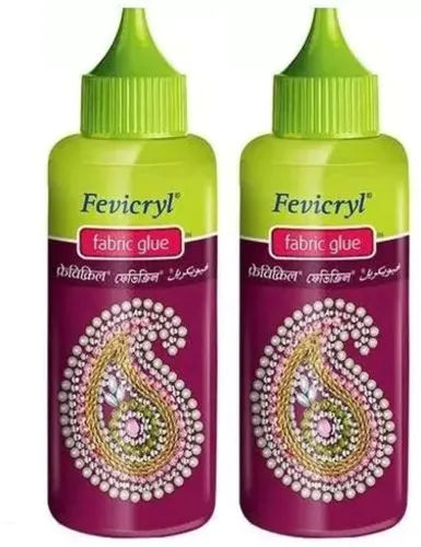Image of Fevicryl Pidilite-Fabric-glue (80gram-pack of 2) 