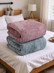 Fezora Microfiber 500 GSM Bath Towel (Pack of 2)
