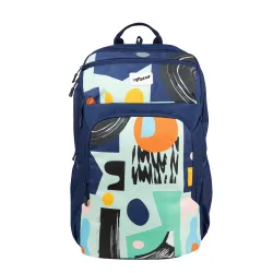 F Gear Akira Black 26L Backpack, 3 Spacious Compartments, 3 Pockets and 1 Hidden Pocket|Anti theft Backpack|Airflow Padd