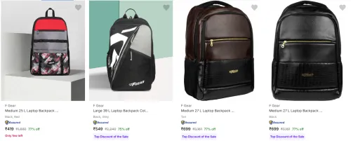 Image of F Gear Laptop Bags upto 77% Discount