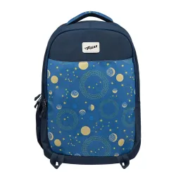F Gear Ryto Navy Blue 35L School Backpack with 3 Spacious Compartments, 1 Front Pocket & Side Bottle Holder, Airflow Padded Back, Lightweight & Durable Bag for School, Tuition, Travel and Wo...