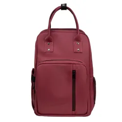 F Gear Senna 22L Faux Leather Laptop Backpack