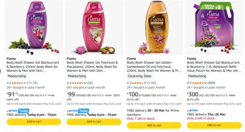 Image of Fiama Beauty Product Starting @ ₹91