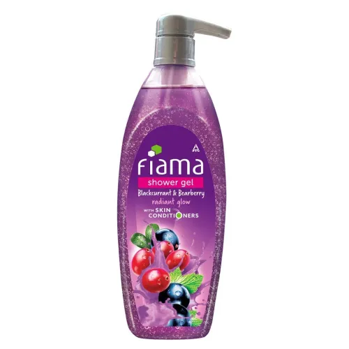 Image of Fiama Body Wash Shower Gel Blackcurrant & Bearberry, 500ml, Body Wash for Women & Men with Skin Conditioners for Radiant