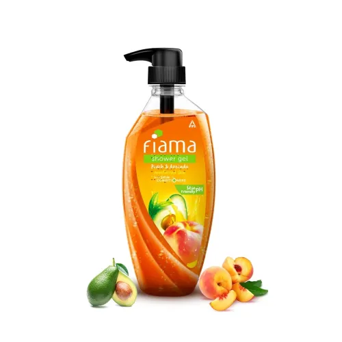 Image of Fiama Body Wash Shower Gel Peach & Avocado, 500ml, Body Wash for Women and Men